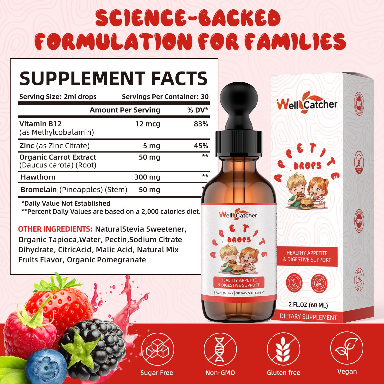 Dropper dispensing drops into a glass