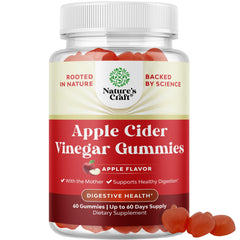 Bottle of 60-count Apple Cider Vinegar Gummies