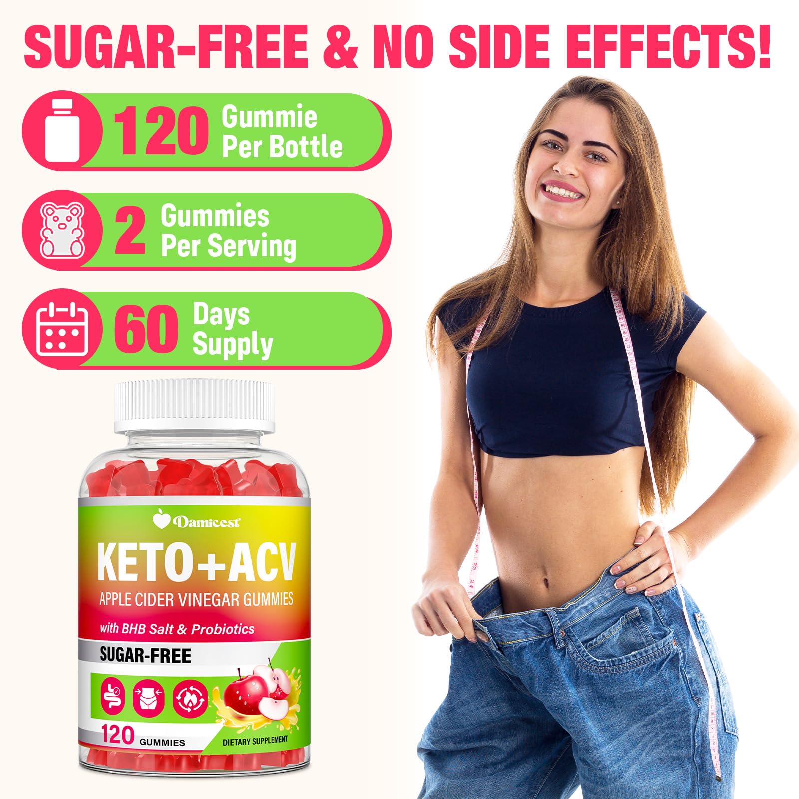 Close-up packaging of Apple Cider Vinegar Gummies