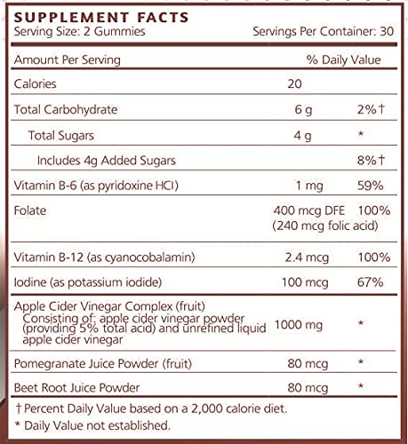 60-count bottle of vegan keto ACV gummies