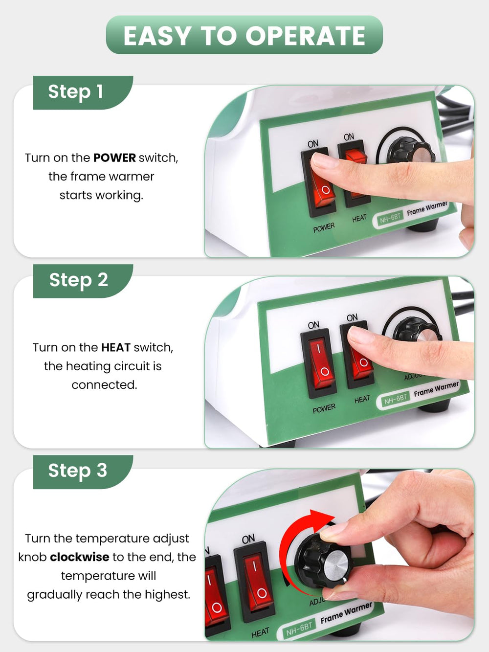 Suitable for resin, sheet, and non-metal frames