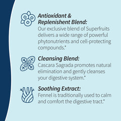 Antioxidant blend from superfruits used in the cleanse (pomegranate, prune, cranberry, blueberry, noni)