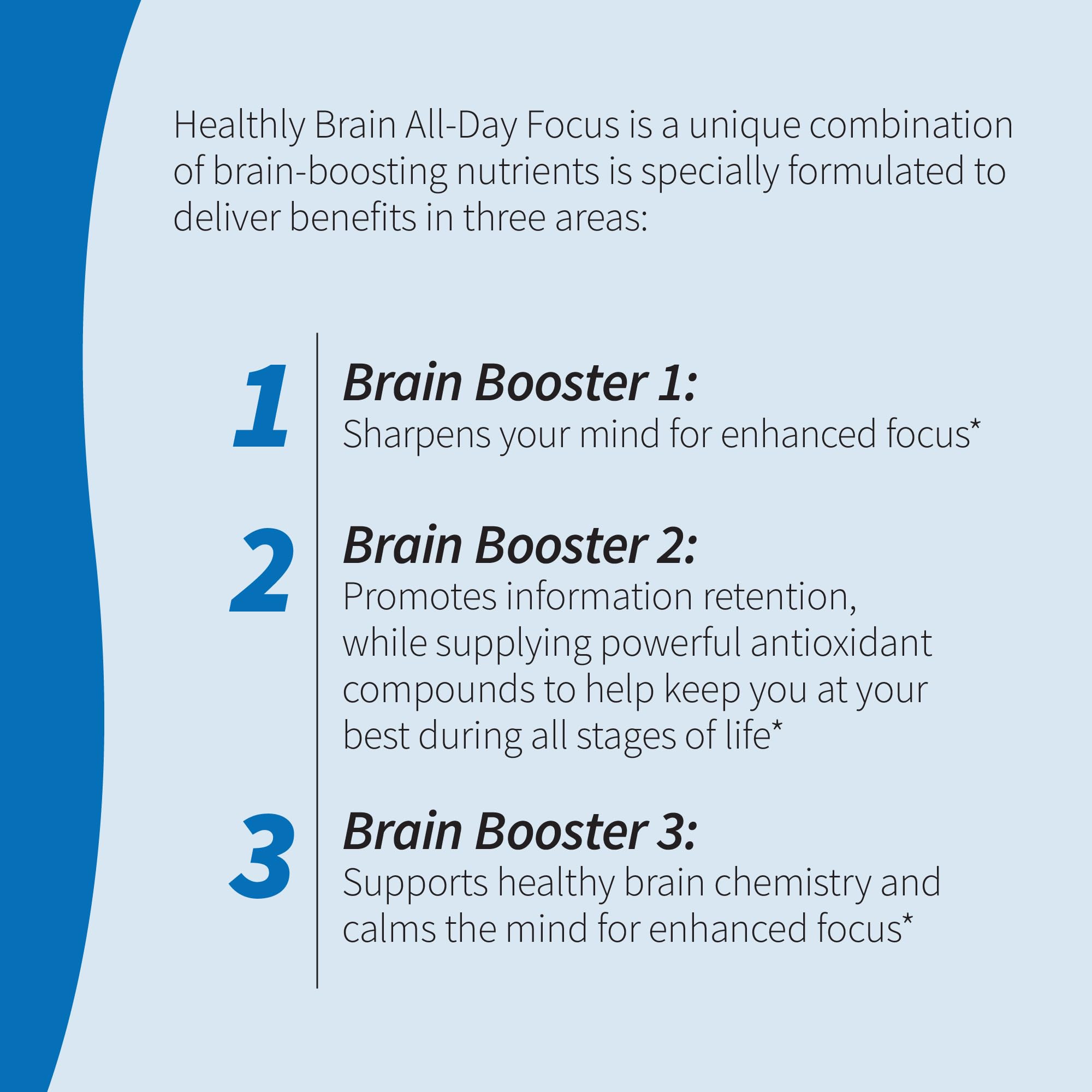 Applied Nutrition Healthy Brain All-Day Focus turmeric extract visual implying antioxidant support.