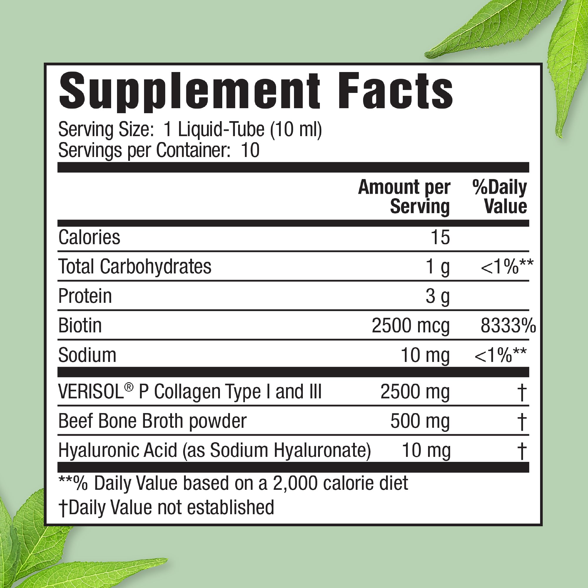 Pack of two boxes containing 20 liquid collagen tubes