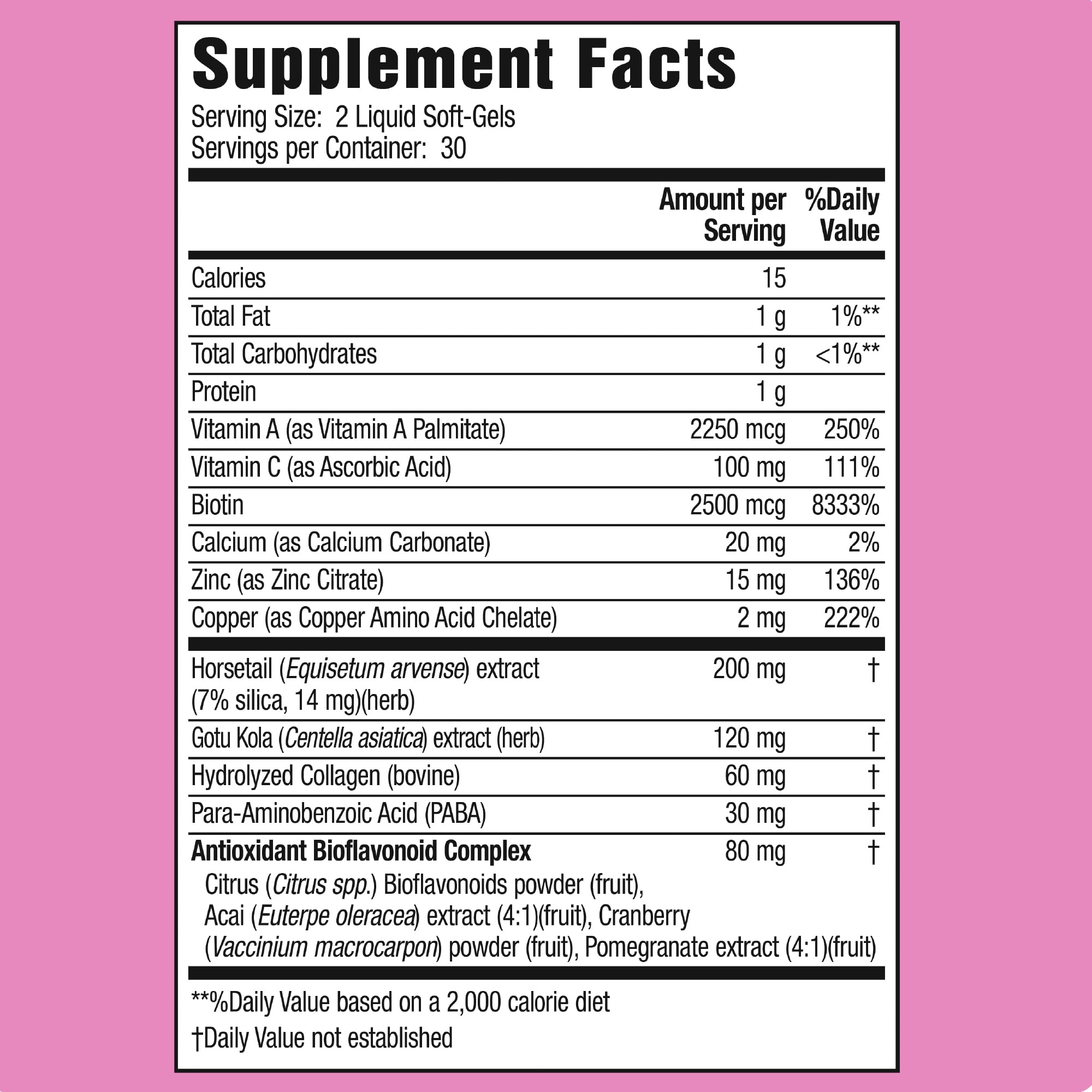 Close-up of 60 soft-gels capsules with cap