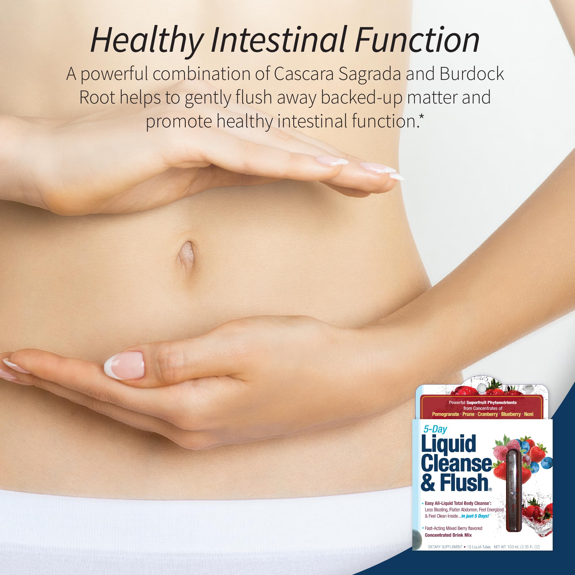 Promotional pack label for Applied Nutrition cleanse