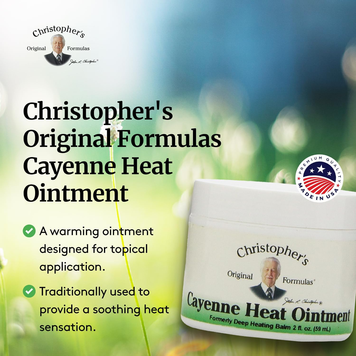 Person applying Cayenne Heat Ointment to affected area