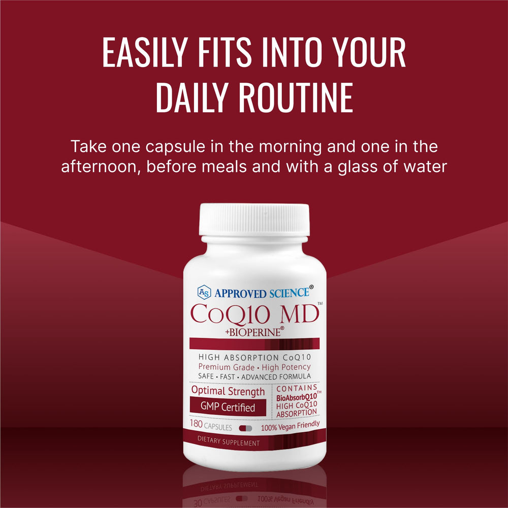 USA-made CoQ10 MD product in a cGMP facility claim