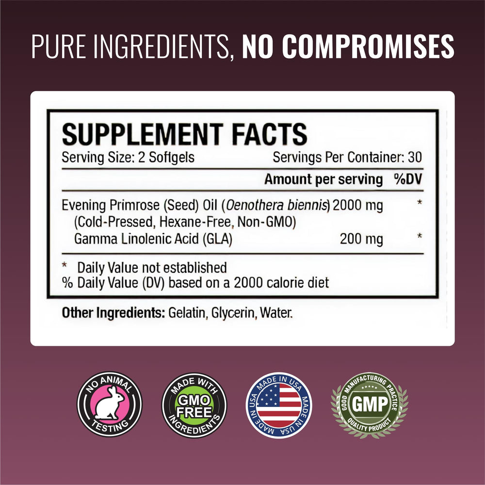 All-natural, third-party tested purity seal