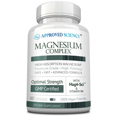 Approved Science Magnesium Complex bottle on white background