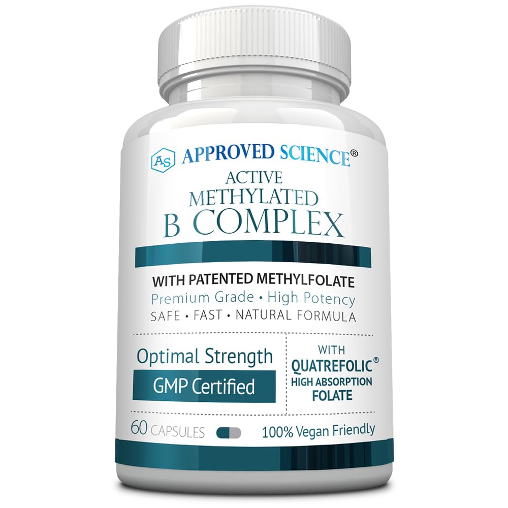 Approved Science Methylated B Complex 60 capsules front view