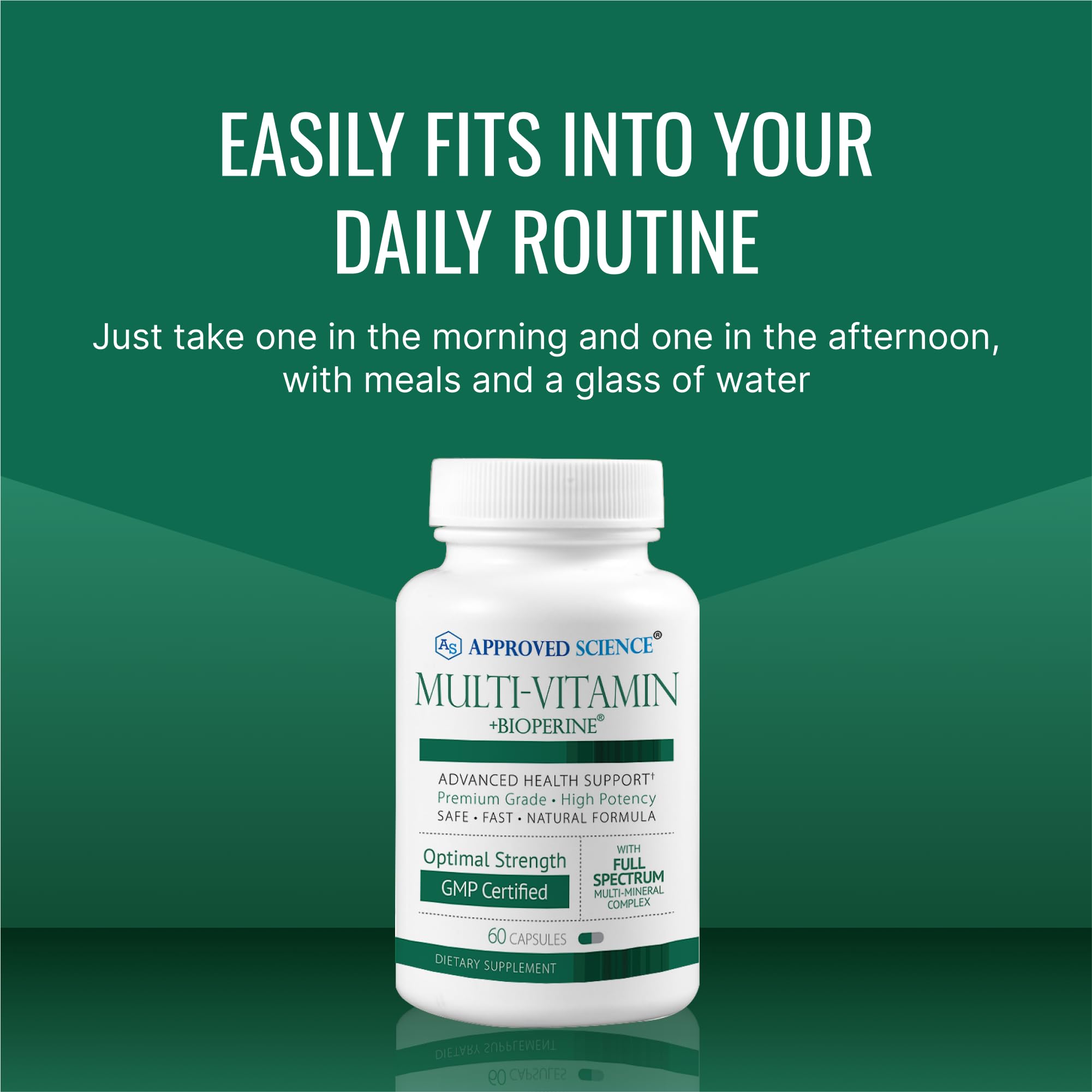 Person taking a daily vitamin capsule