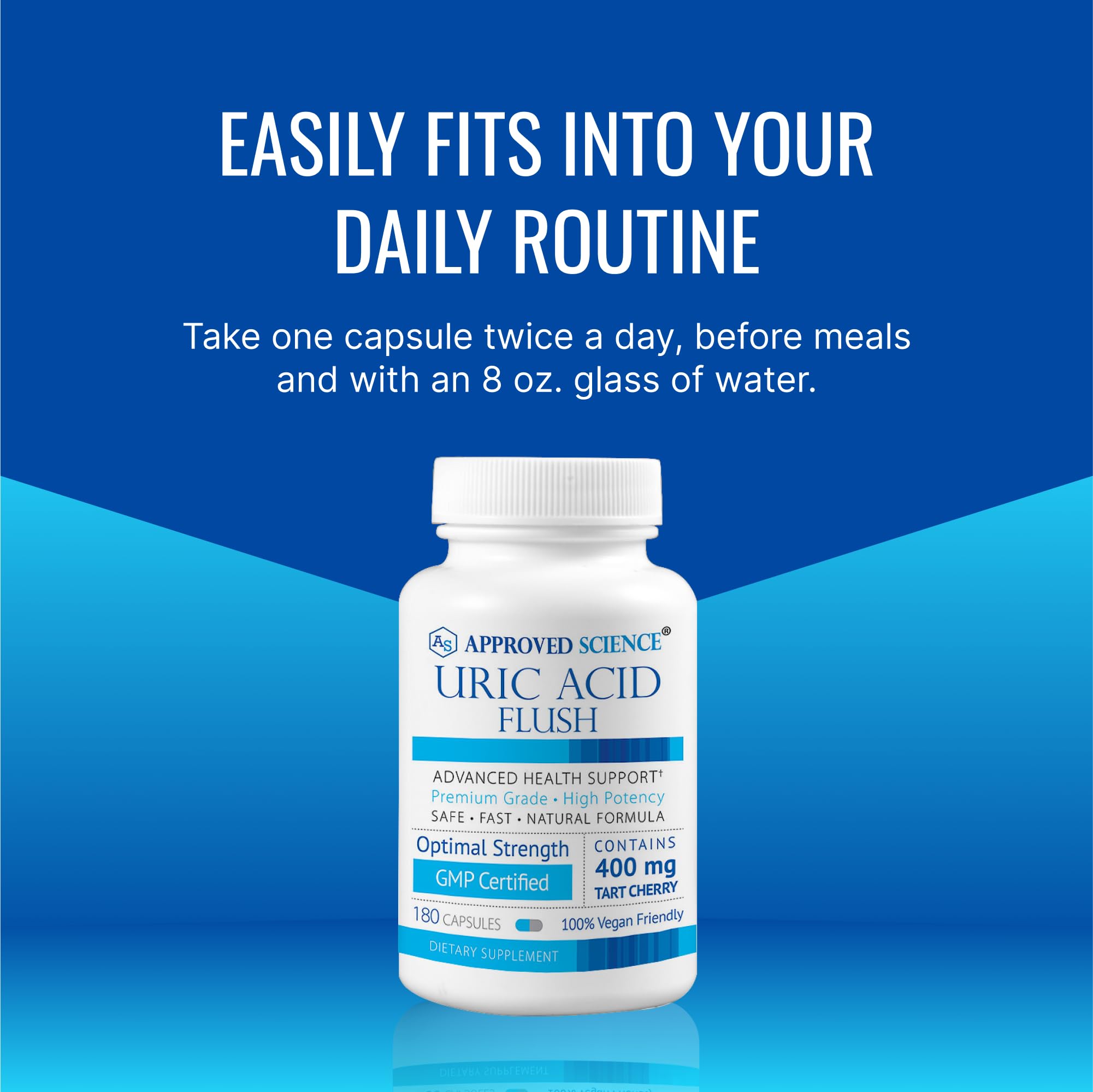 Three-month supply of Uric Acid Flush capsules (180 count)