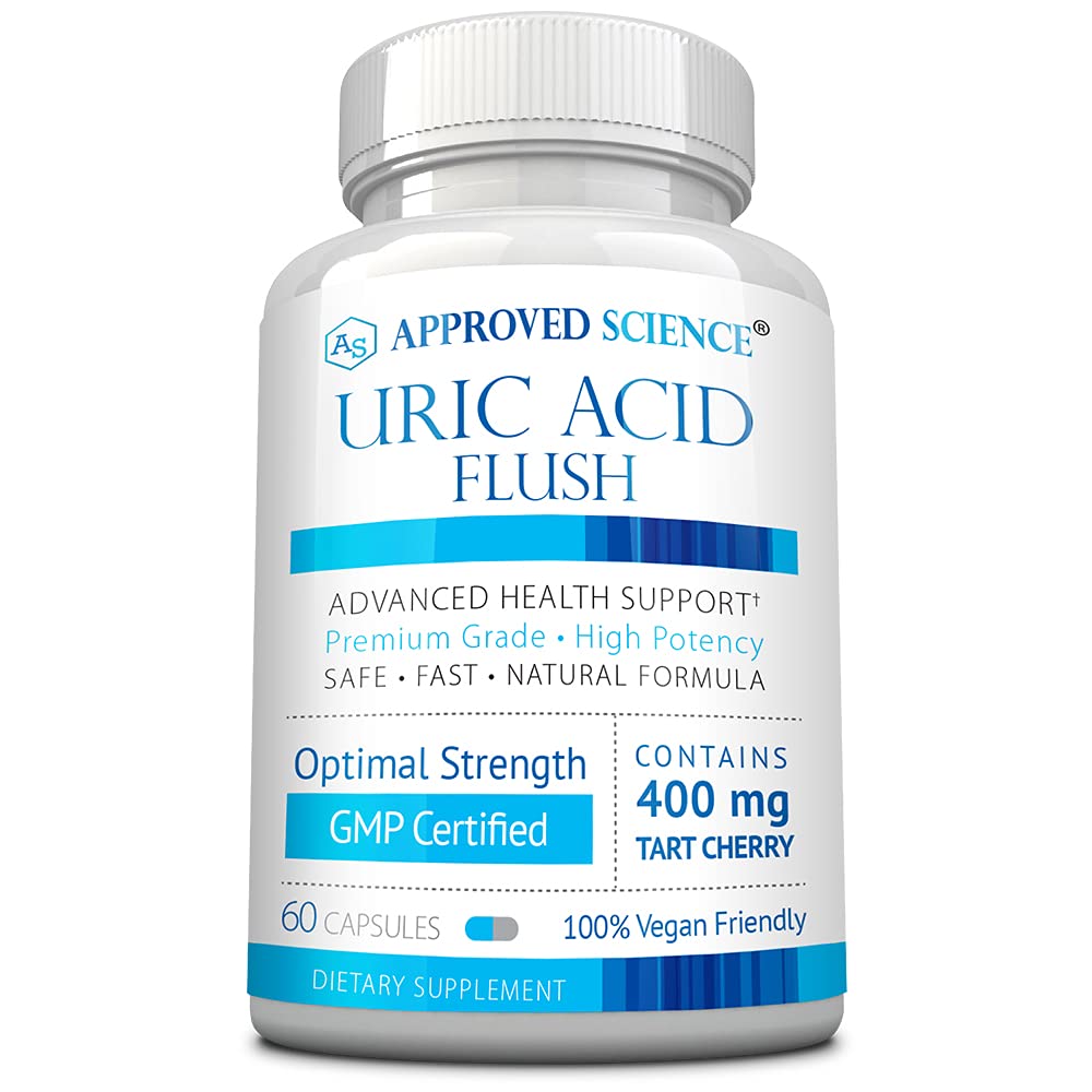 Front view of Approved Science Uric Acid Flush bottle