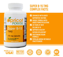 Box packaging for Apricot Power B-15 Pangamic Acid