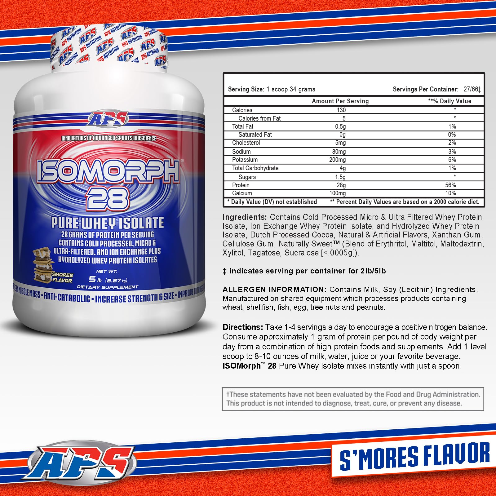 Isomorph 28 scoop highlights 28g protein per serving for efficient daily fueling.