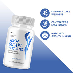 Aqua Sculpt Advanced bottle label close-up