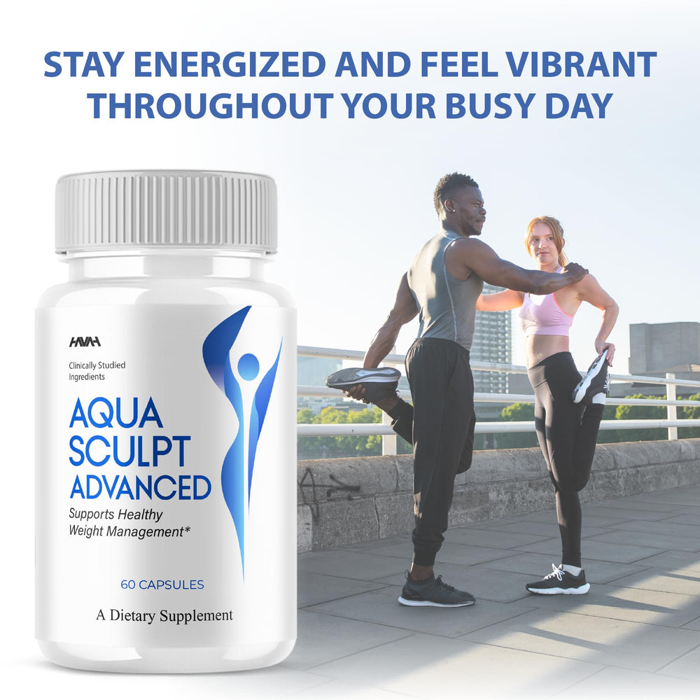 Close-up of Aqua Sculpt Advanced Formula capsules