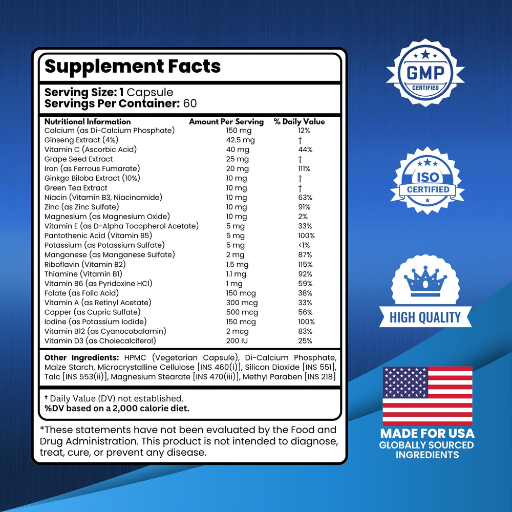 Two bottles together with 60 capsules per bottle