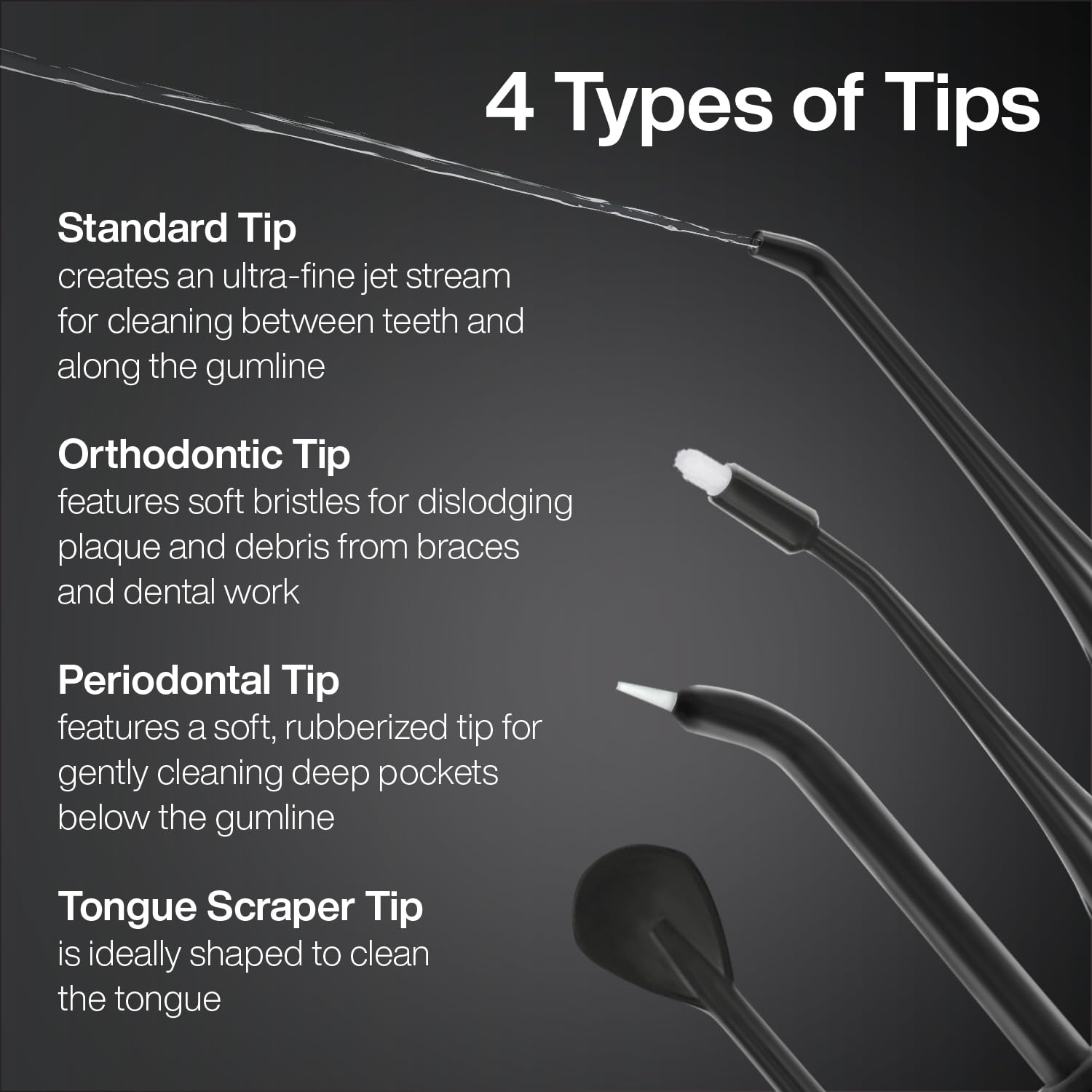 Periodontal tip for deep pocket cleaning