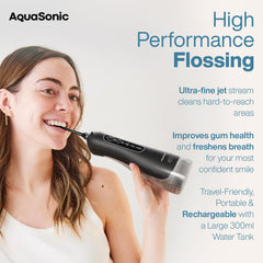 Rechargeable cordless design with 300ml water tank