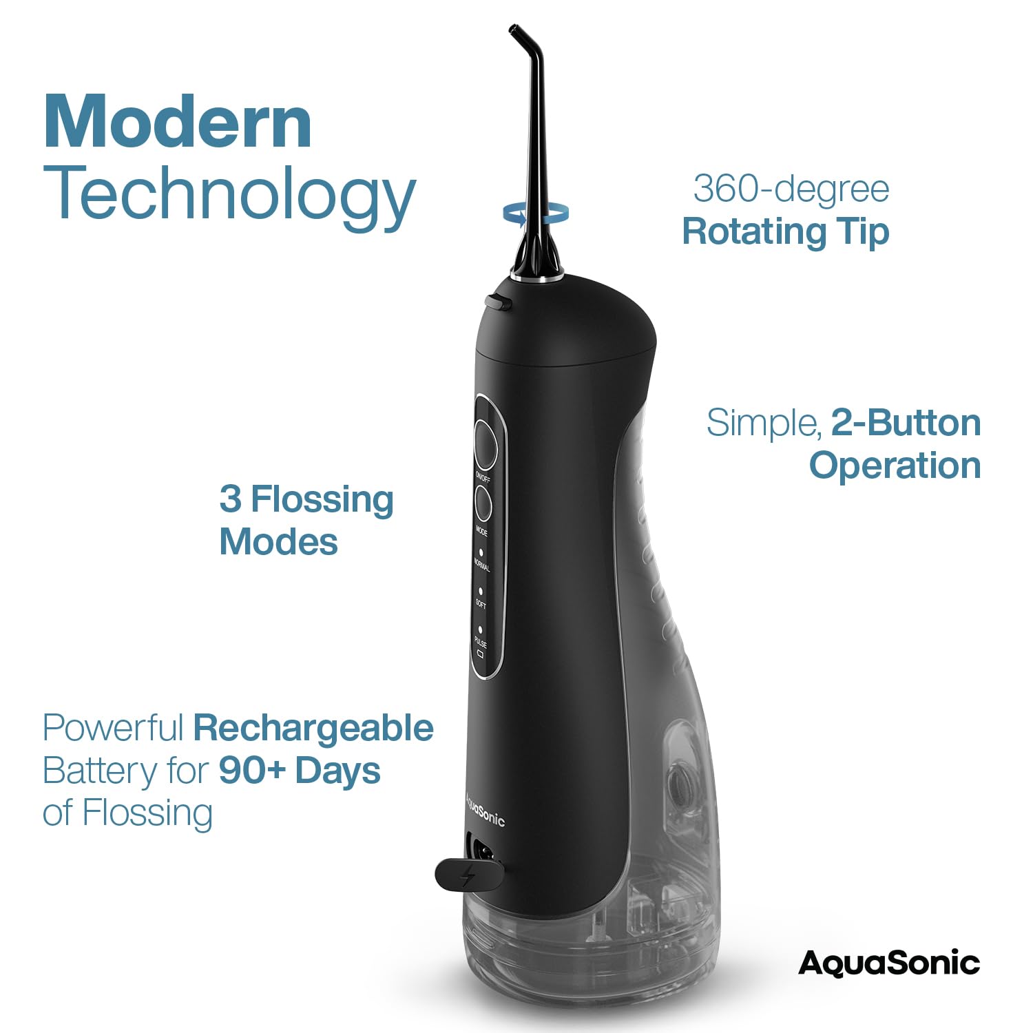 Deluxe tongue nozzle for fresher breath