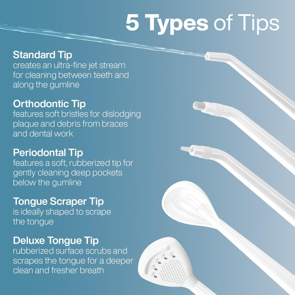 IPX7 waterproof and rechargeable Aqua Flosser PRO