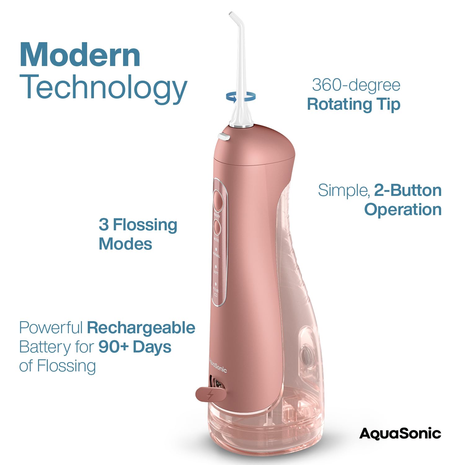 Six interchangeable jet tips for Aqua Flosser PRO