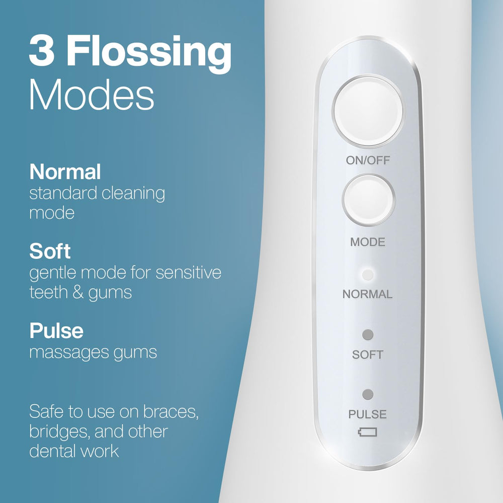 Six interchangeable tips for Aqua Flosser PRO