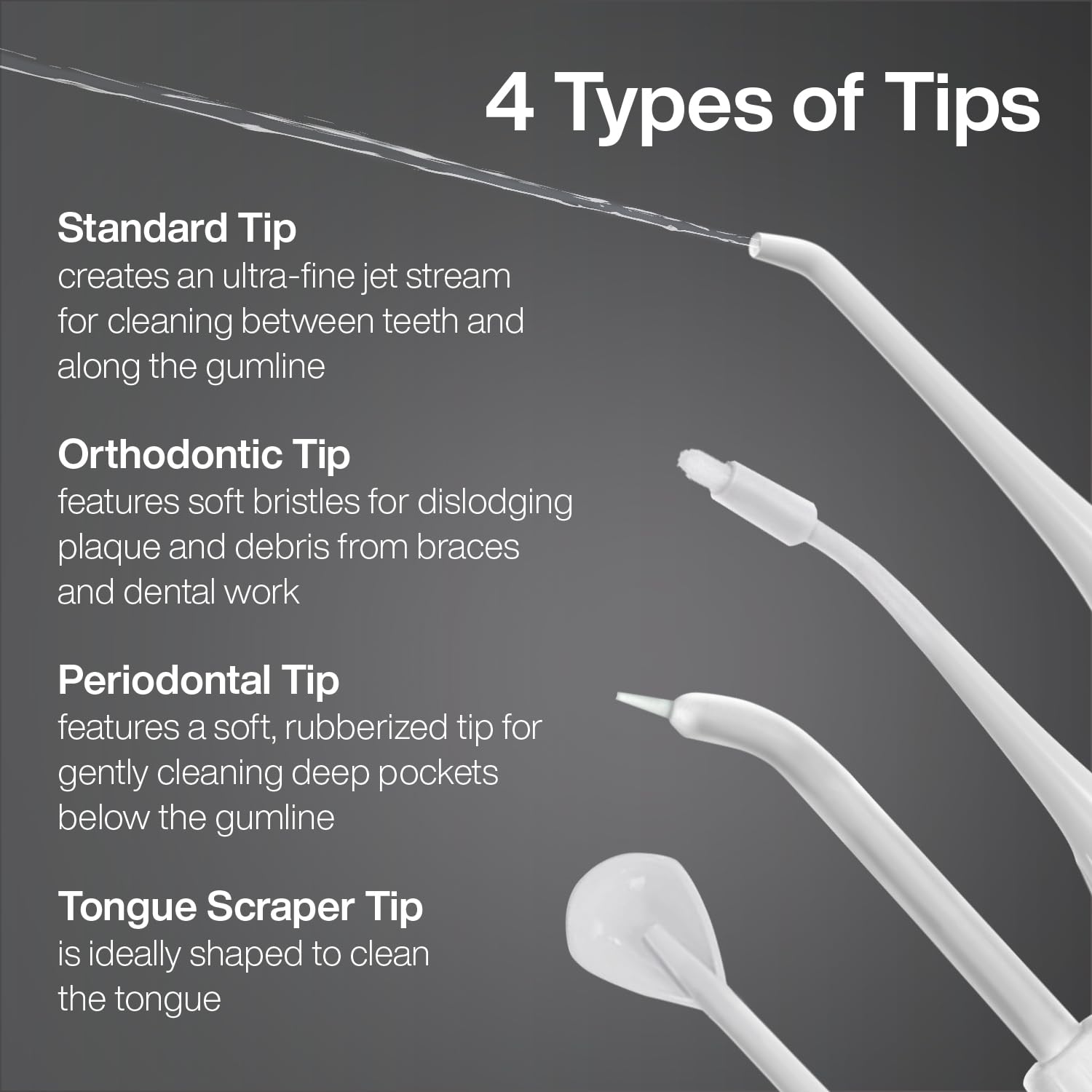 Waterproof design of AquaSonic water flosser for easy cleaning