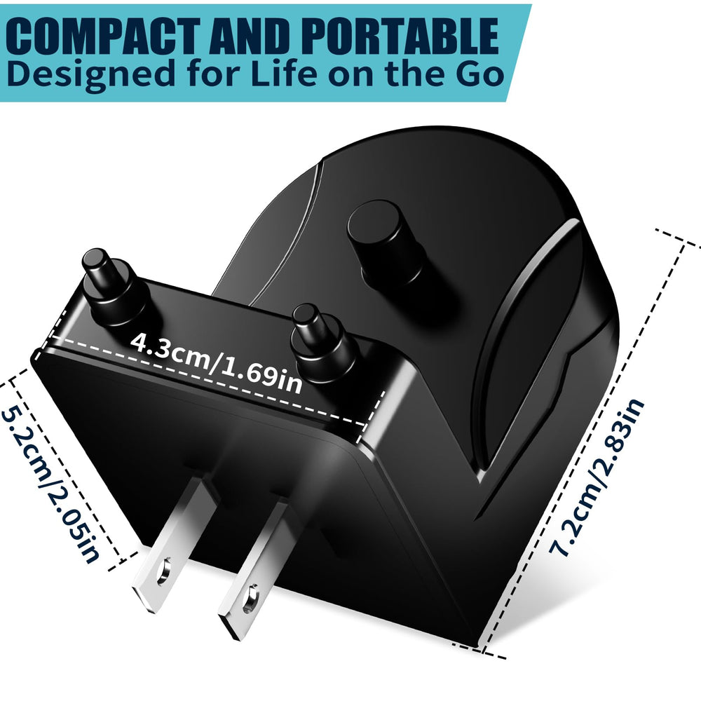 To toothbrush placed on charger with bottom model visible