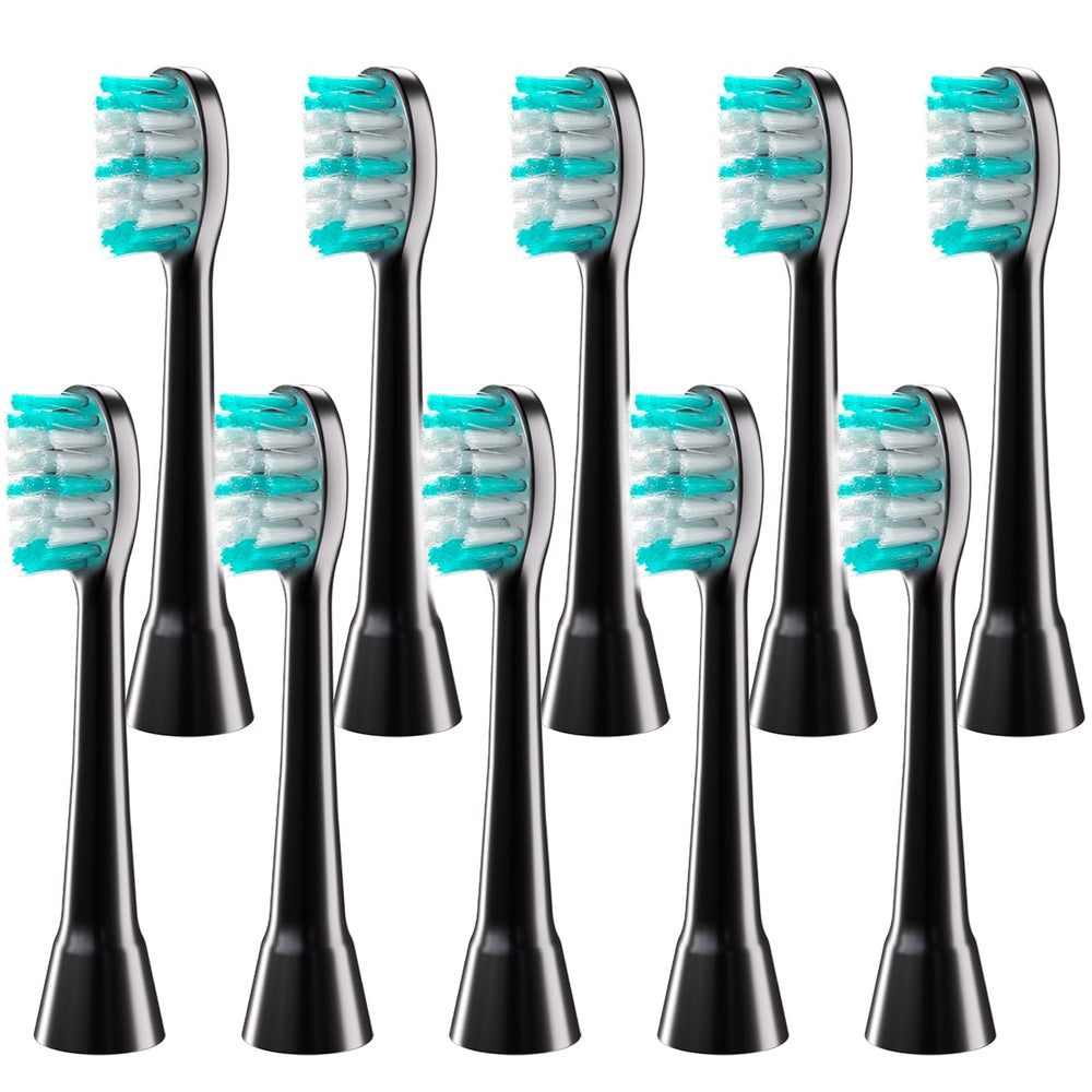 AquaSonic Black Series replacement brush heads pack - front view