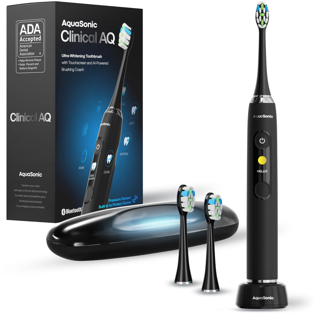Front view of Aquasonic Clinical AQ toothbrush