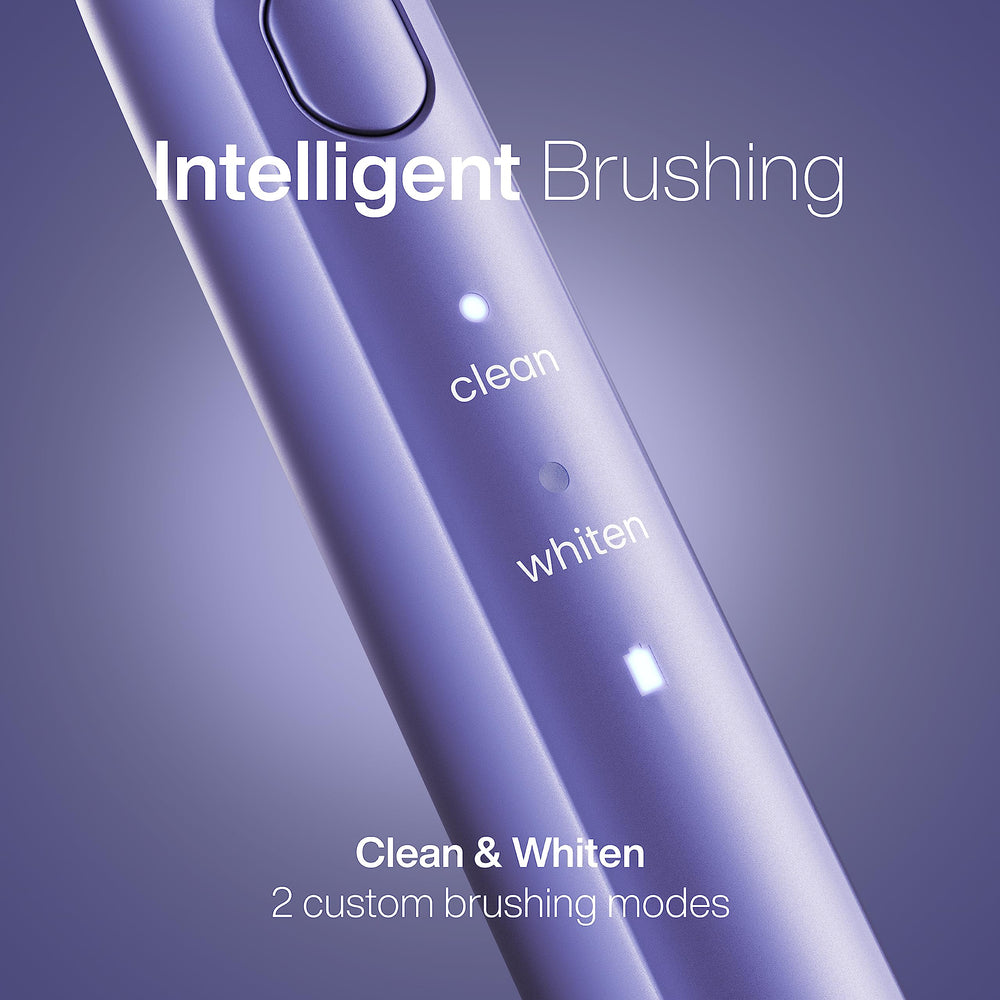 Aquasonic Icon Lilac displaying two brushing modes