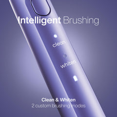 Aquasonic Icon Lilac displaying two brushing modes