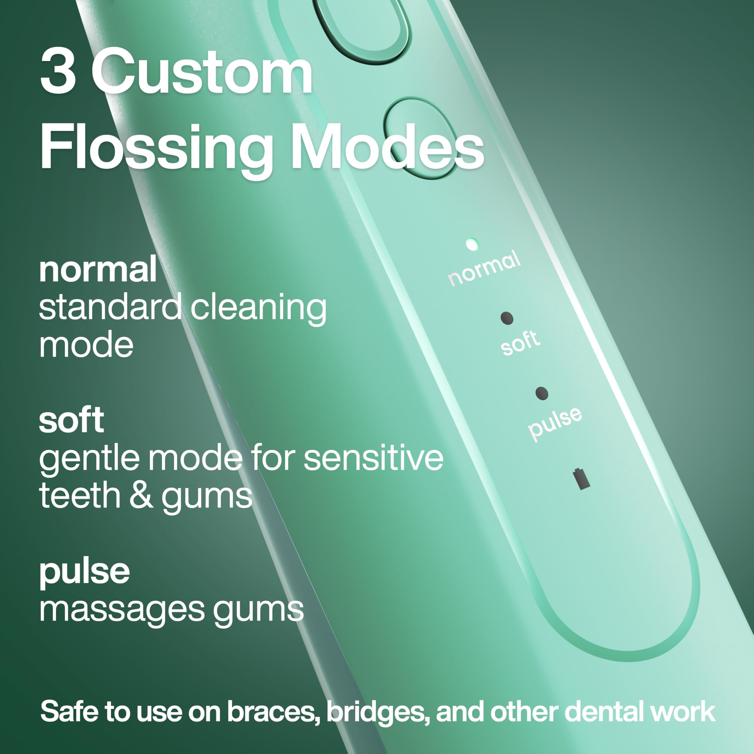 Close-up of AquaSonic Icon Jet Tip for between-teeth cleaning