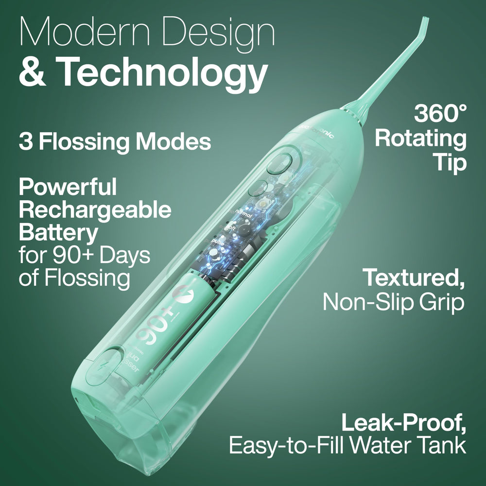 Rechargeable battery indicator for AquaSonic Icon Water Flosser