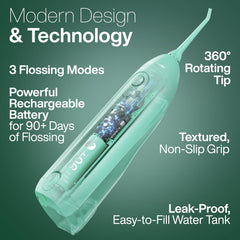 Rechargeable battery indicator for AquaSonic Icon Water Flosser