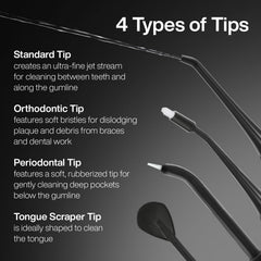 Periodontal replacement tip for deep cleaning gums with AquaSonic
