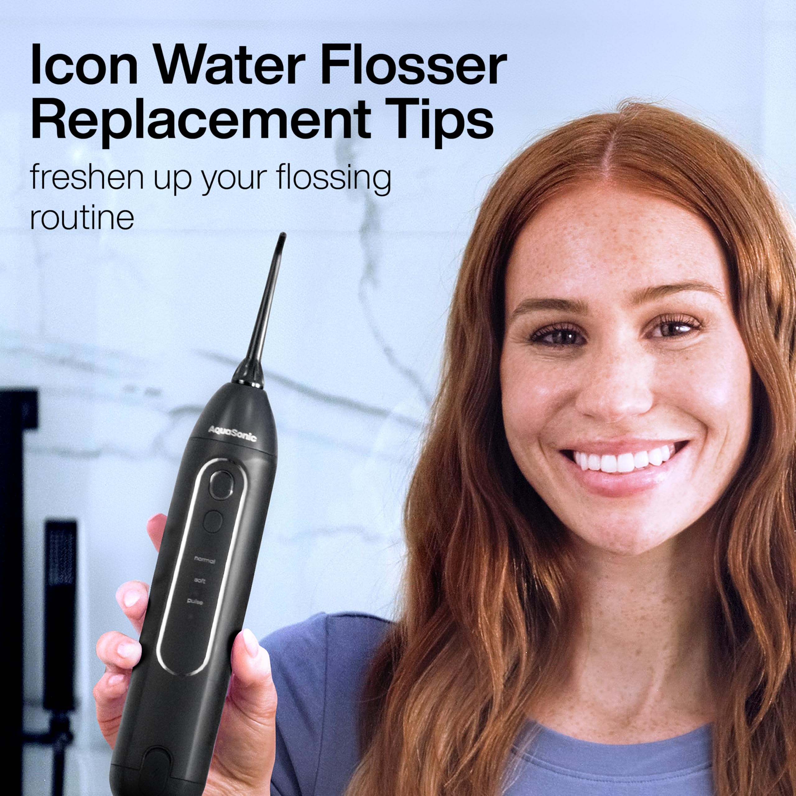 Second standard replacement tip for AquaSonic Icon flosser