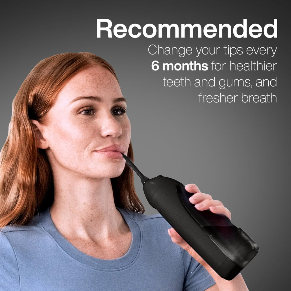 Tongue scraper replacement tip for AquaSonic Icon water flosser
