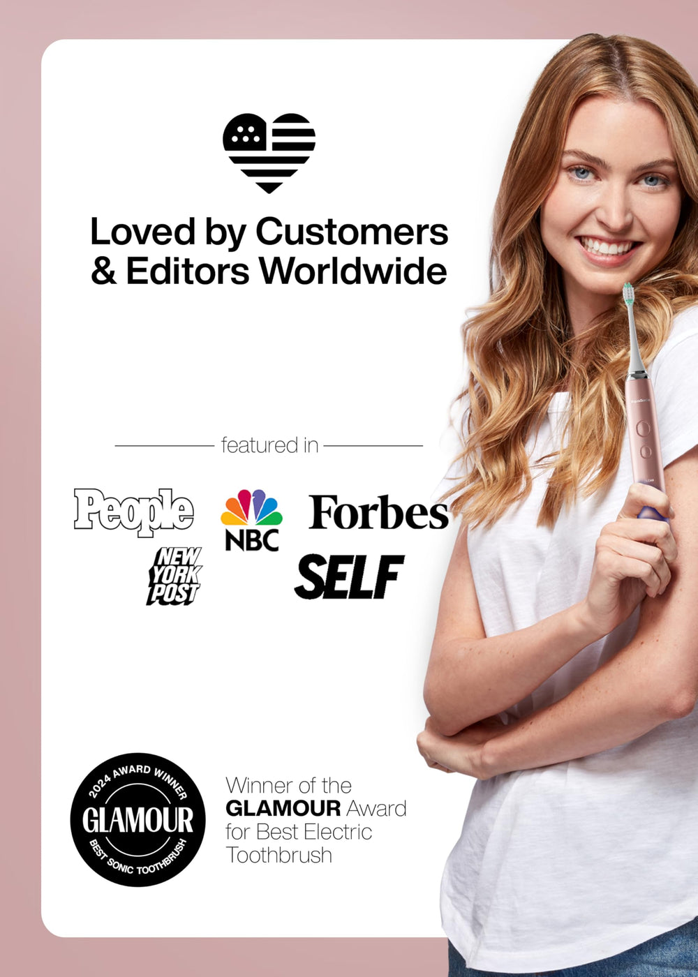 ADA Accepted Aquasonic Vibe Series electric toothbrush