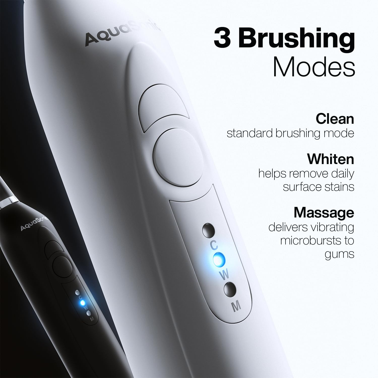 Ten DuPont brush heads included with Aquasonic Duo