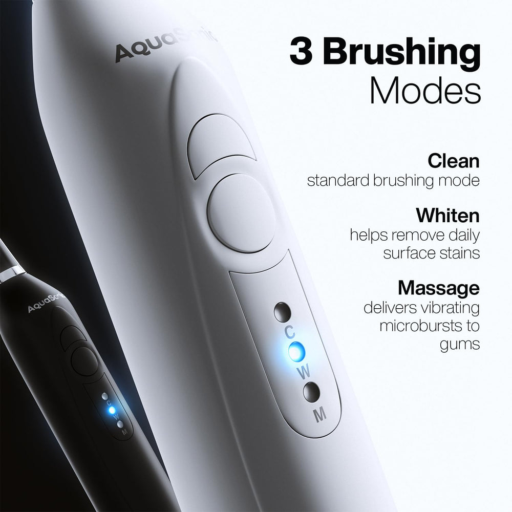 Ten DuPont brush heads included with Aquasonic Duo
