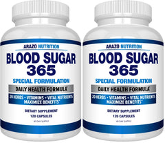 Arazo Blood Sugar 365 bottle front view