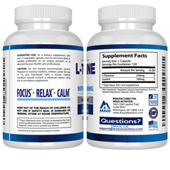 Capsules arranged: 120 vegetarian capsules per bottle