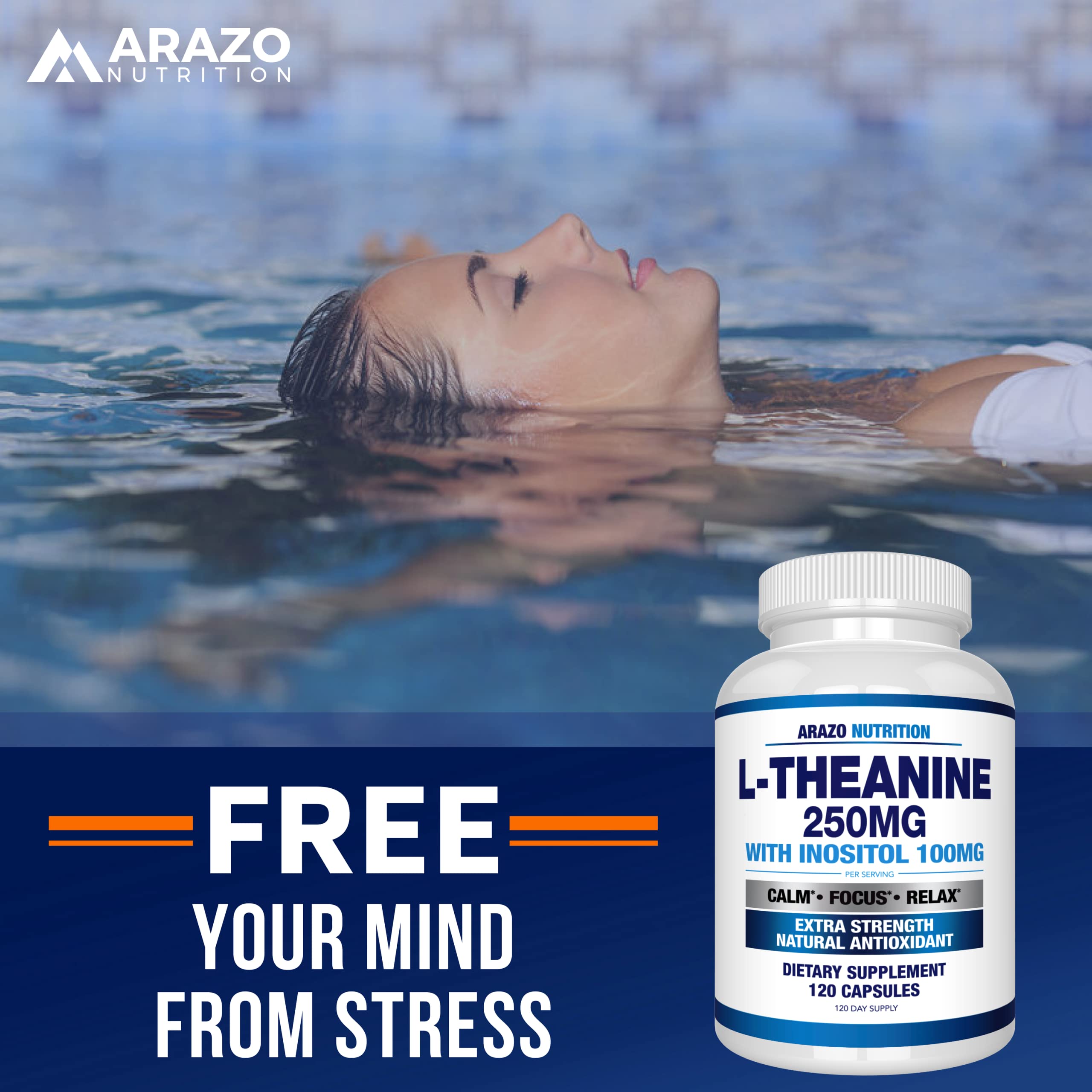 Lifestyle shot: calm focus concept with no caffeine jitters