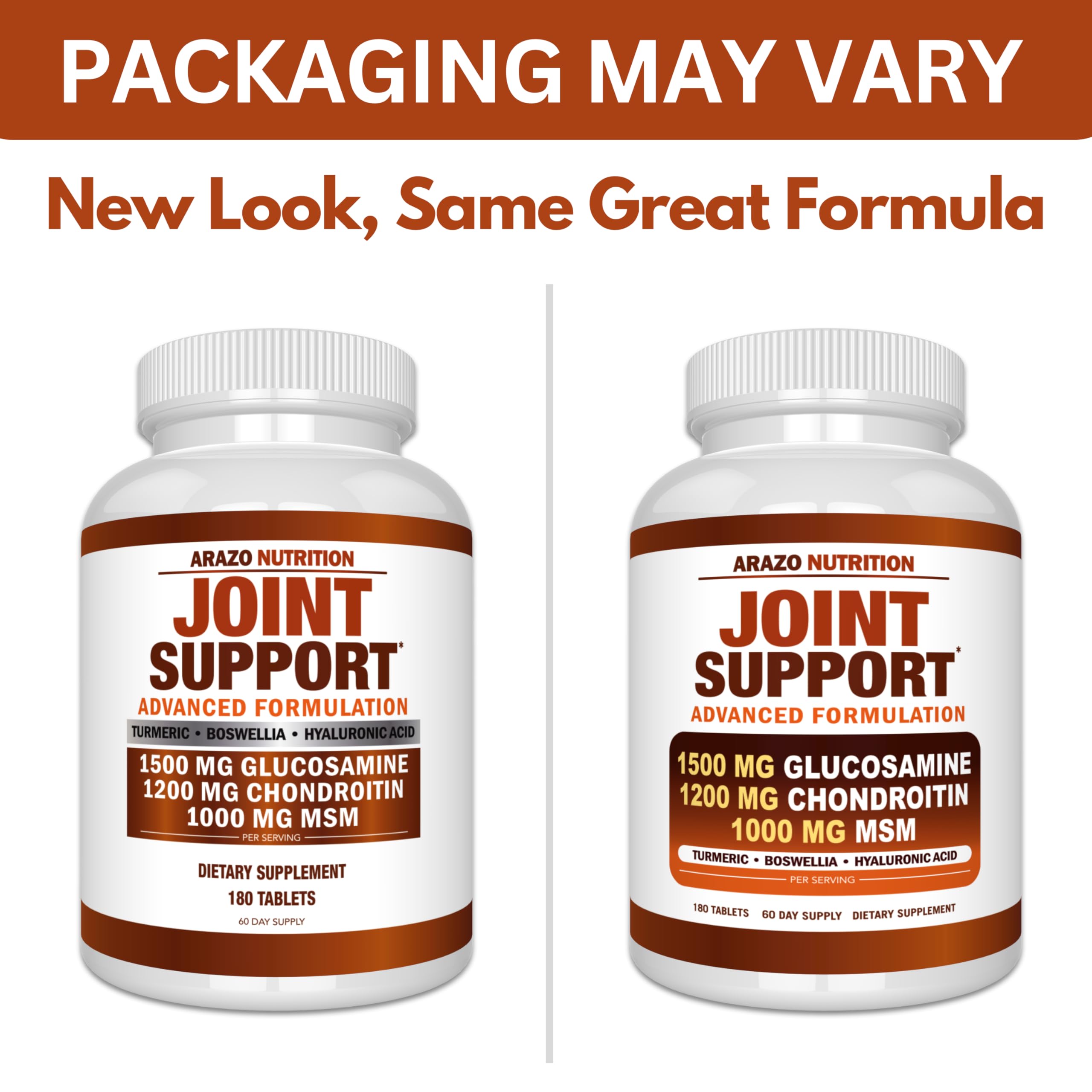 Arazo Nutrition turmeric and boswellia extracts on label.