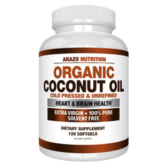Arazo Nutrition Organic Coconut Oil 2000 mg bottle
