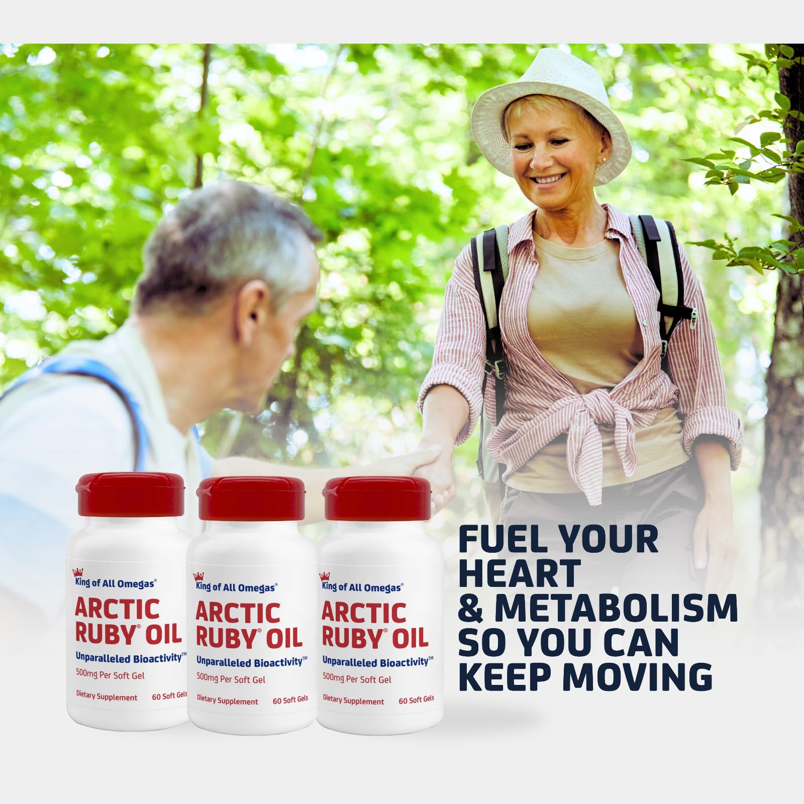 Close-up of Arctic Ruby Oil softgels